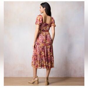 Lauren Conrad Floral Midi Dress